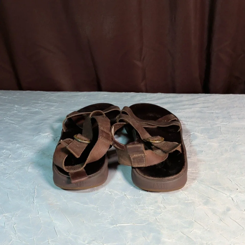Chaco Wayfarer Sandals Mens Size 11 Brown Leather Strappy Gorpcore  J106647